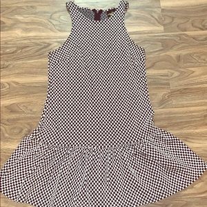 Audrey 3 + 1 houndstooth checkered dress ruffle